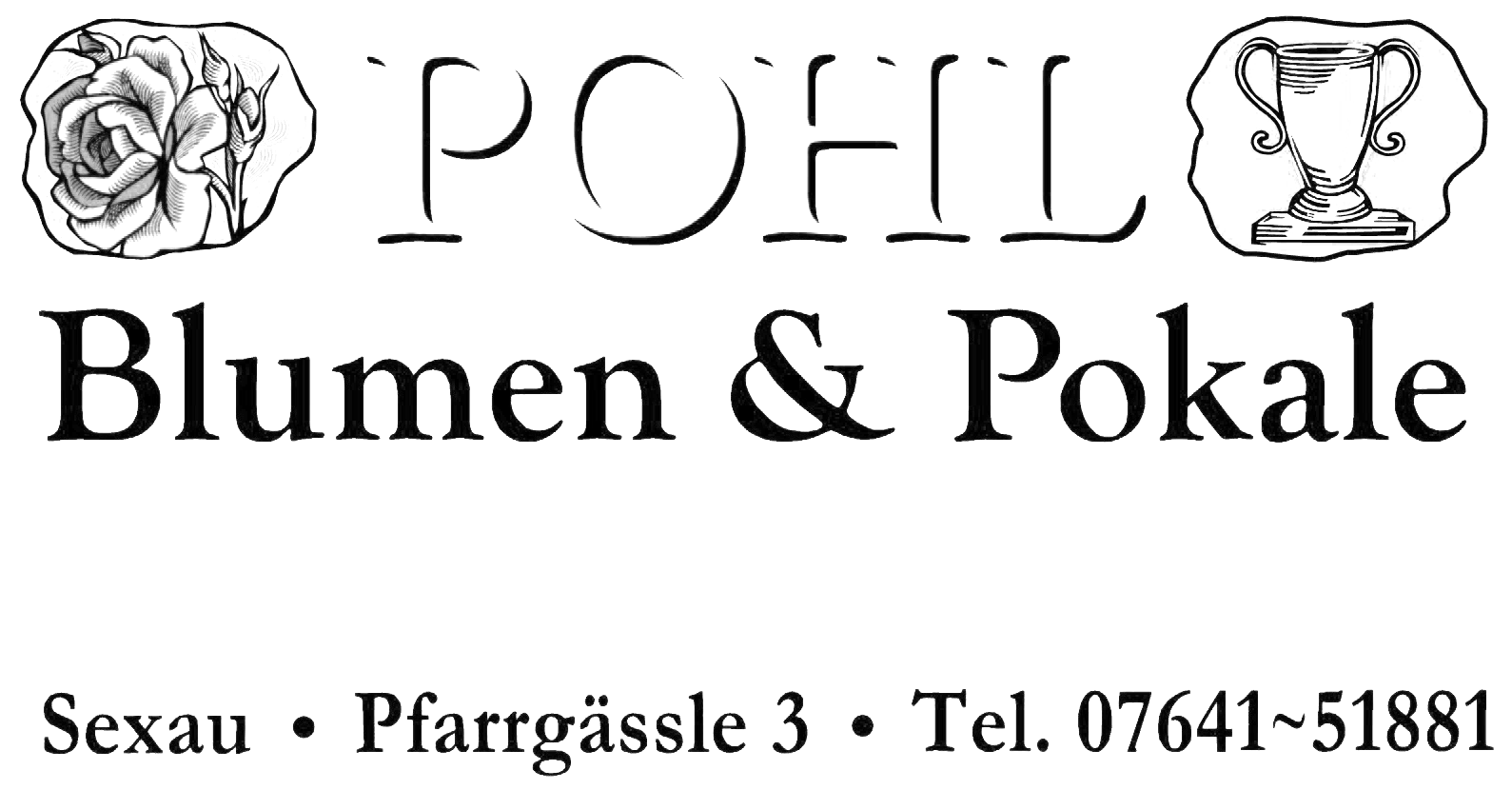 Blumen Pohl Logo sw